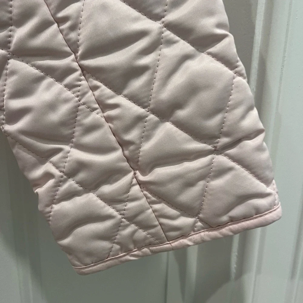 Girls Light Pink Burberry Quilted Jacket - Size 14 - Picture 11 of 11